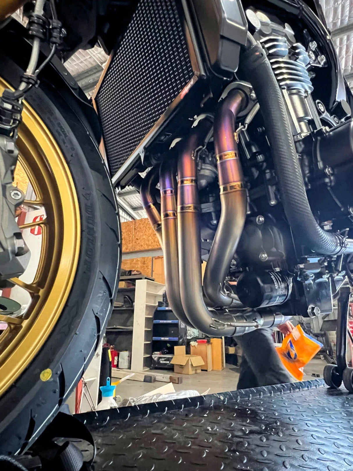 Vandemon  Z900RS Cafe Racer Full Titanium Exhaust System 2018-24 KAWAZ900RSTITANEXHB VA-87
