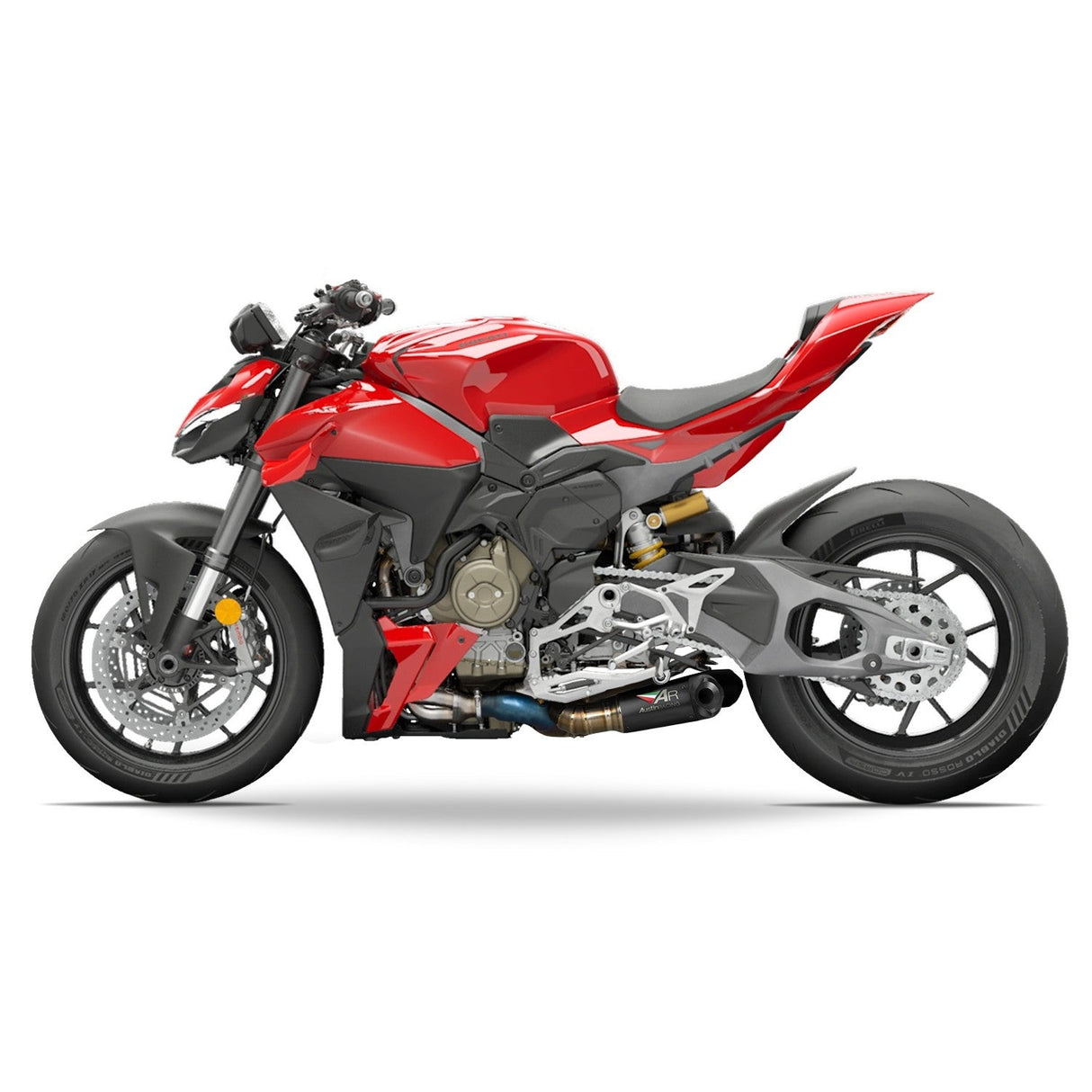 Austin Racing   2025 DUCATI V4 STREETFIGHTER GP3 DE-CAT RACE EXHAUST SYSTEM  AR87