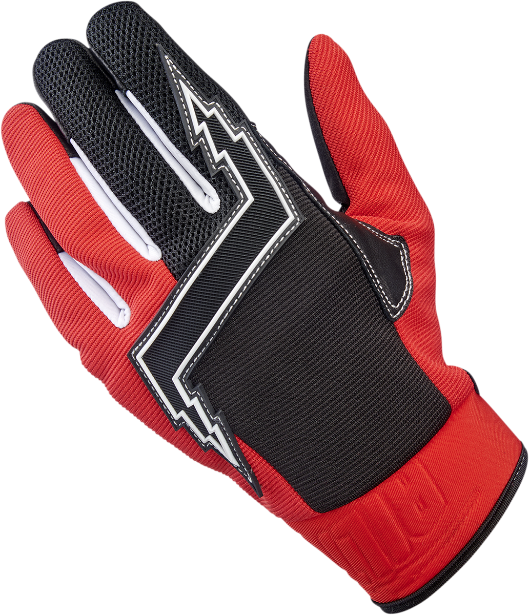 BILTWELL Baja Gloves - Red - Medium 1508-0801-303