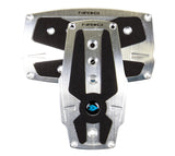 NRG Brushed Aluminum Sport Pedal A/T - Silver w/Black Rubber Inserts PDL-250SL