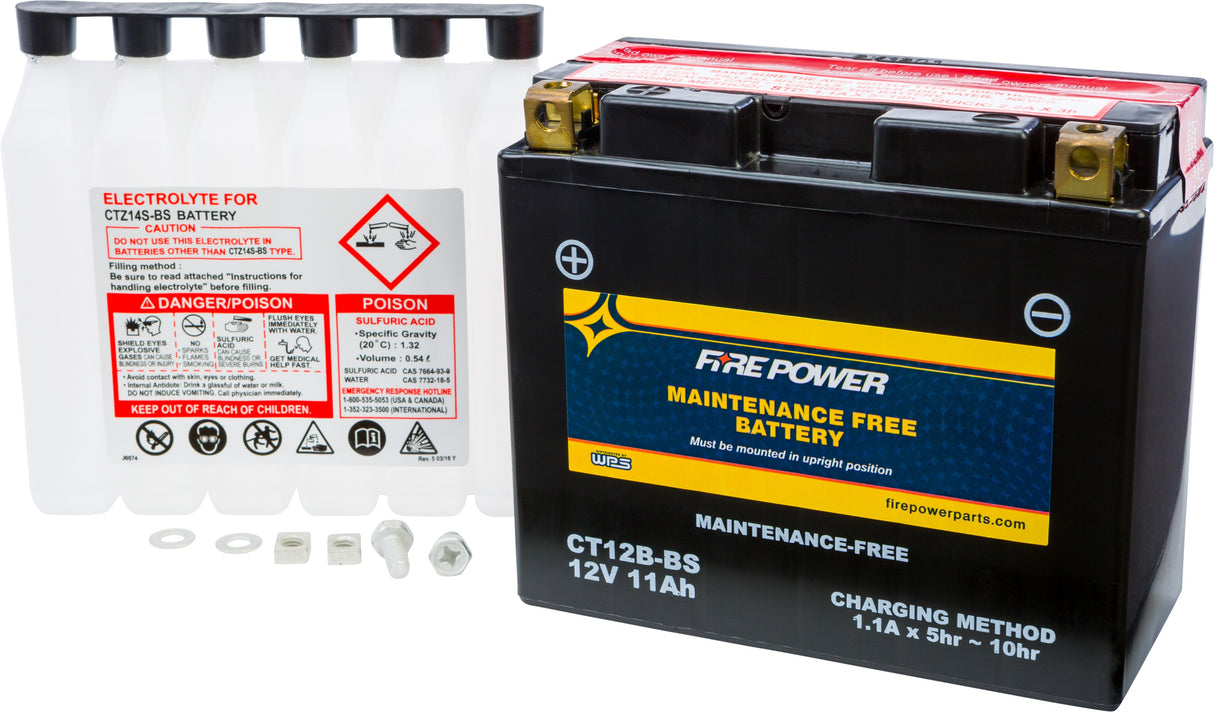 FIRE POWER Battery Ct12b-Bs Maintenance Free CT12B-BS