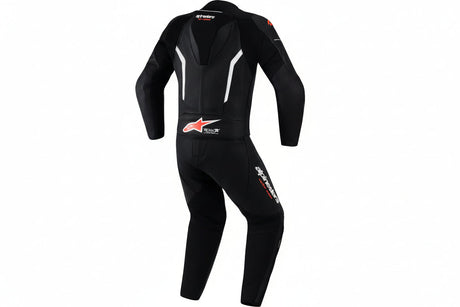 ALPINESTARS GP Force v2 2-Piece Leather Suit - Black/White/Red Fluo - US 40 / EU 50 3160126-1231-50