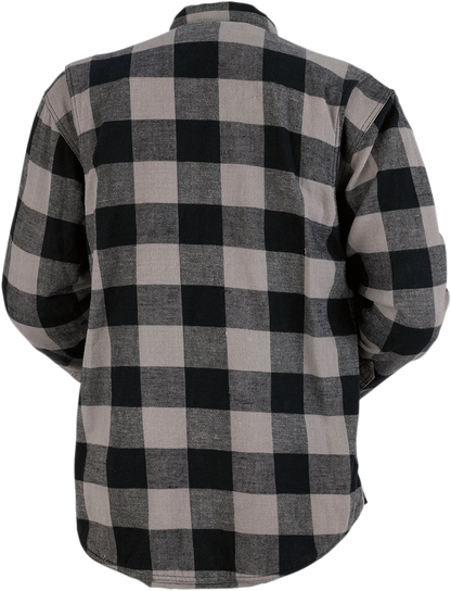 Z1R Duke Flannel Shirt - Gray/Black - Small 3040-2545