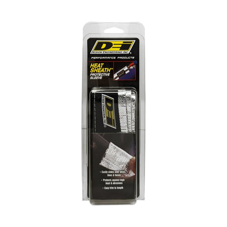 DEI Heat Sheath 3/4in x 3ft - Aluminized Sleeving - Sewn Edge 10403