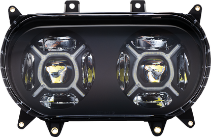 CUSTOM DYNAMICS LED Headlight - Black - Road Glide CD-RG-H-B