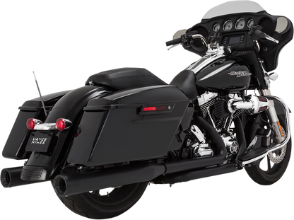 VANCE & HINES 4" Eliminator Mufflers - Black  Glide/Road King   46703