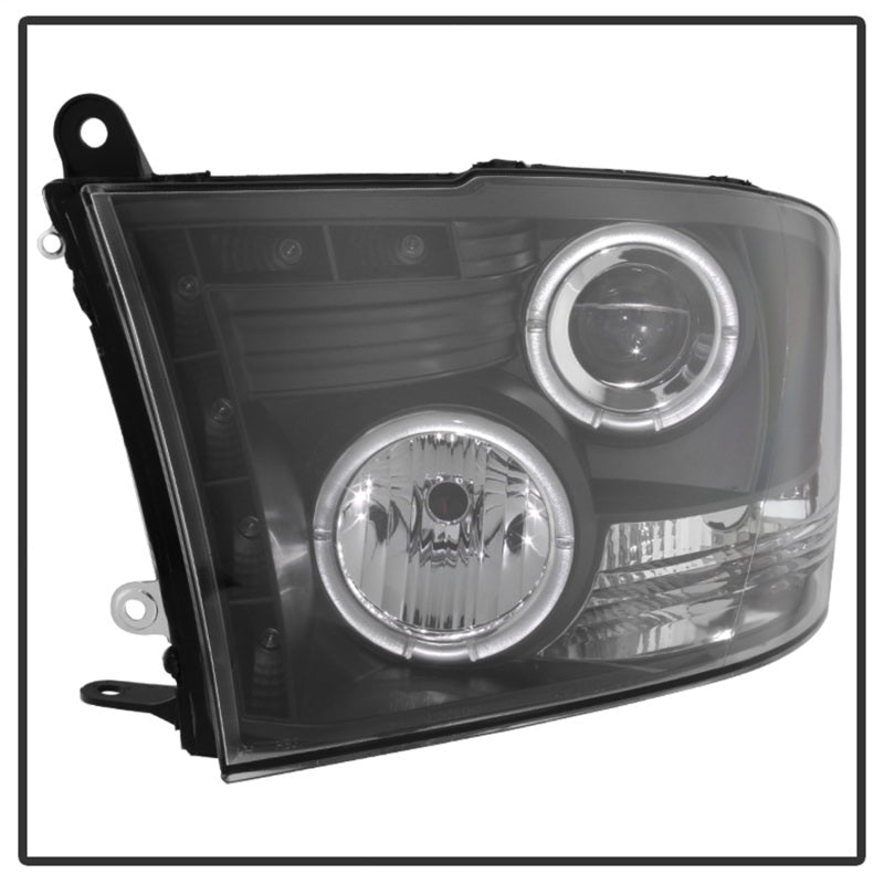 Spyder Dodge Ram 1500 09-14 10-14 Projector Headlights Halogen- LED Halo LED - Blk PRO-YD-DR09-HL-BK 5010032