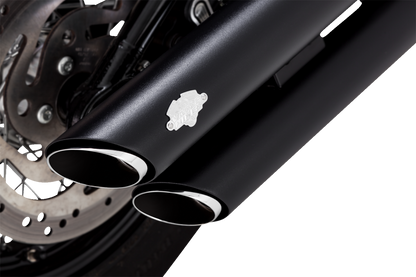 VANCE & HINES 3" Twin Slash Slip-On Mufflers - Black 46376