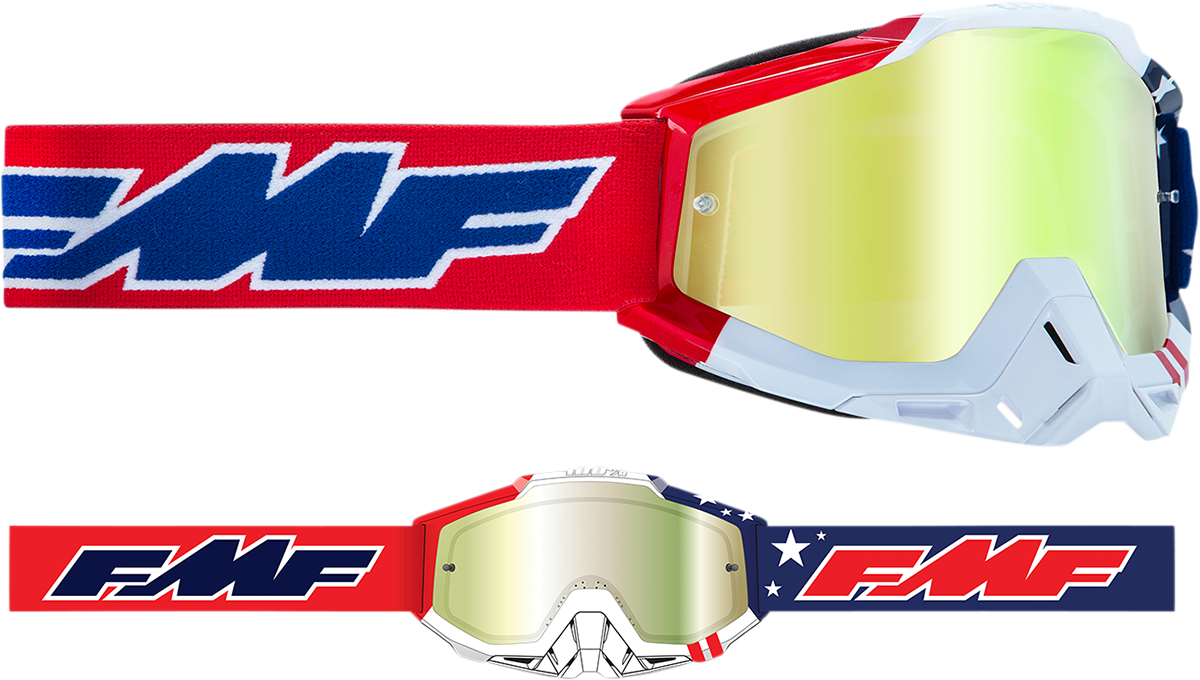 Gafas FMF PowerBomb - EE. UU. de A - Oro F-50037-00006 2601-2982 