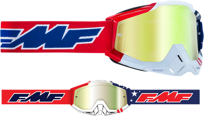 Gafas FMF PowerBomb - EE. UU. de A - Oro F-50037-00006 2601-2982 