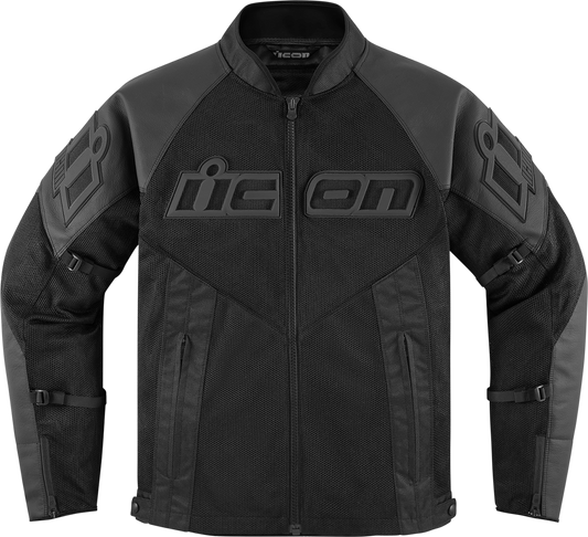 ICON Mesh AF™ Leather Jacket - Black - XL 2810-3900