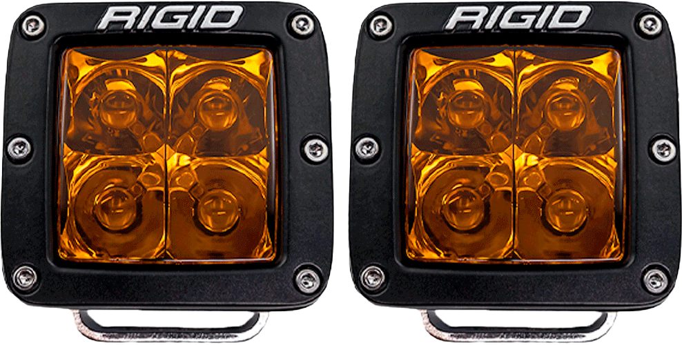 RIGID D-Series Spot Amber Pro Pair 20252