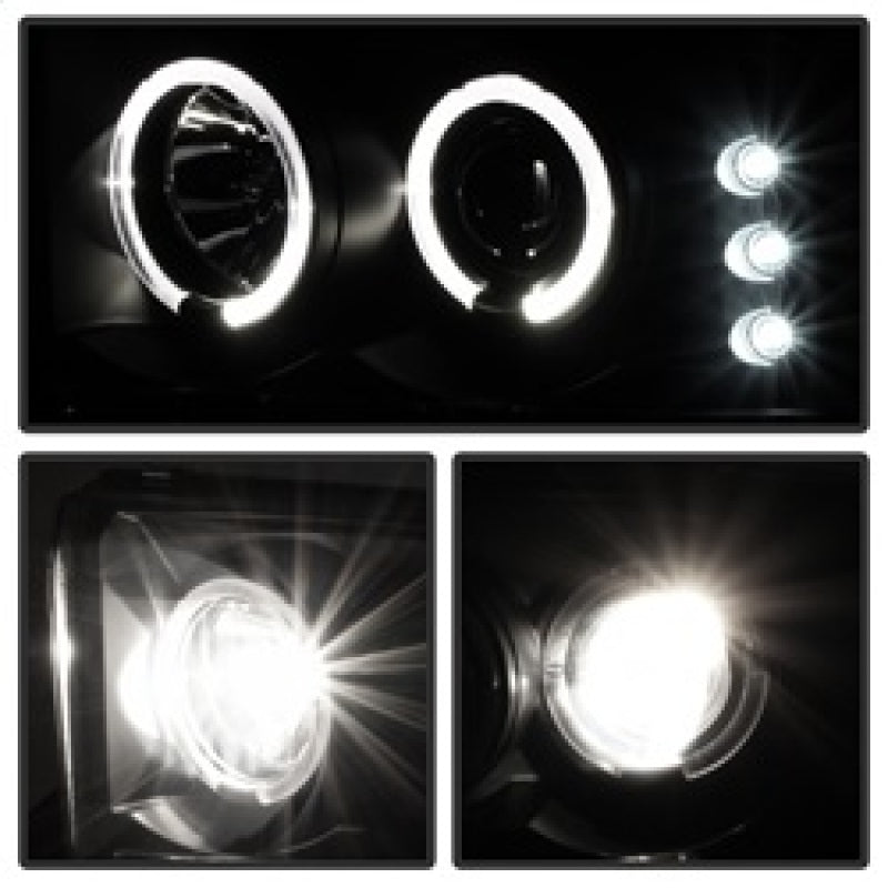 Spyder Ford F250 Super Duty 99-04 Projector Version 2 LED Halo LED Blk Smke PRO-YD-FF25099-1P-G2-BSM 5078452