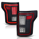 ANZO 15-17 Ford F-150 LED Taillights Black w/ Sequential 311293