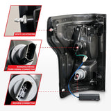 ANZO 2015-2016 Ford F-150 LED Taillights Black 311261