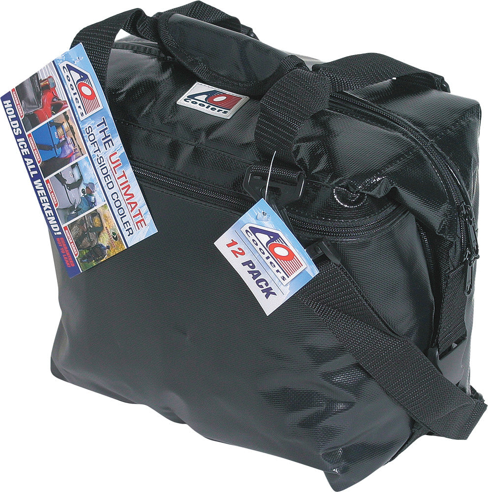 AO COOLERS Vinyl Cooler 12/Pk Black 14"X7"X12" AOFI12BK