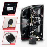 ANZO 15-19 Chevrolet Silverado 2500 HD/3500 HD LED Taillight w/ Sequential Black Housing/Smoke Lens 311451