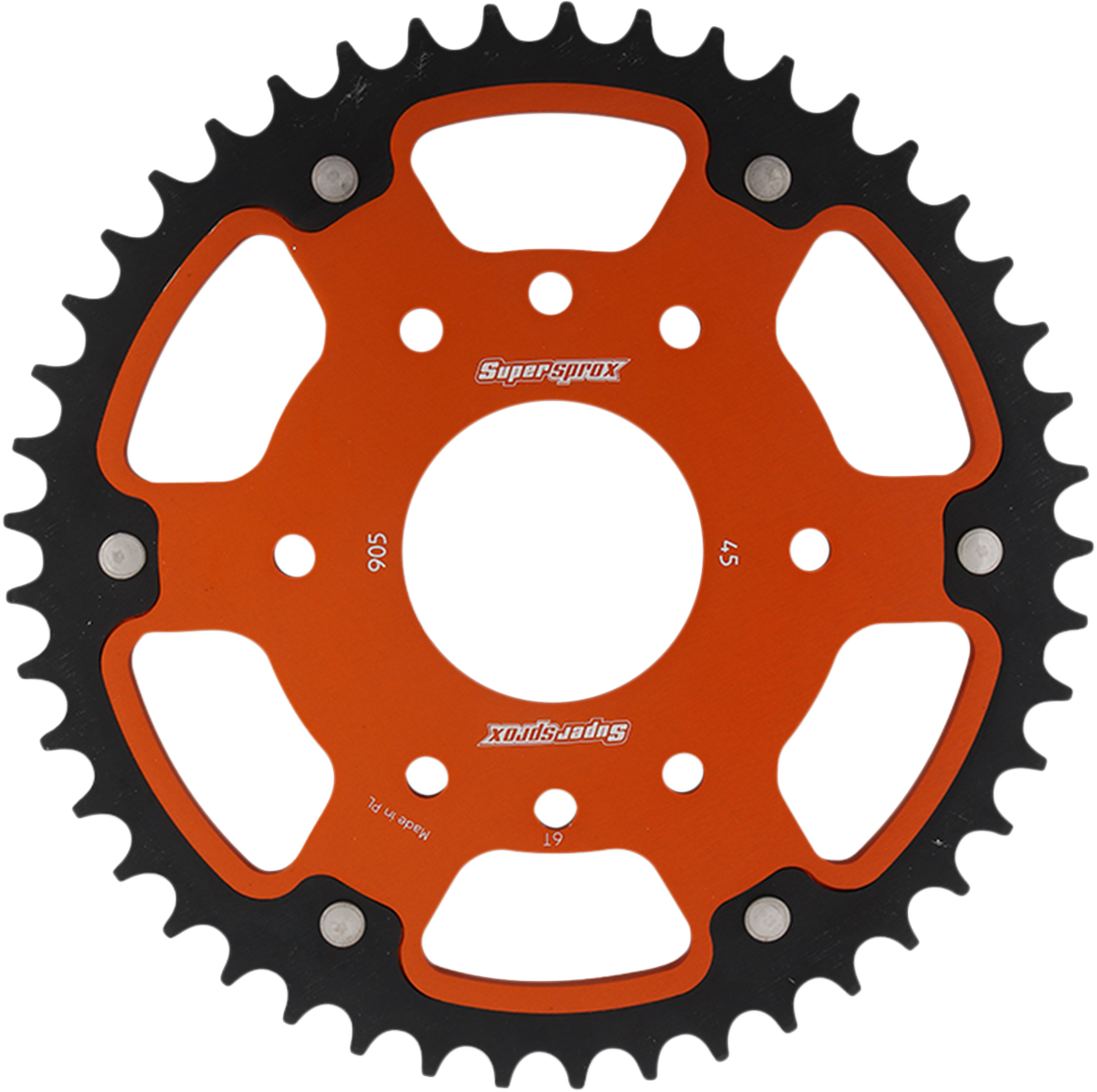 SUPERSPROX Stealth Rear Sprocket - 45 Tooth - Orange - KTM RST-905-45-ORG