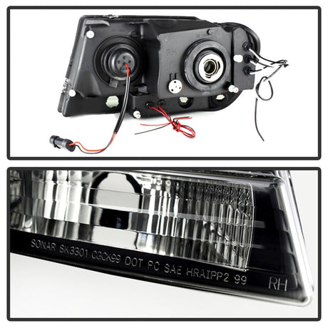 Spyder Jeep Grand Cherokee 99-04 Projector Headlights LED Halo LED Black Smoke PRO-YD-JGC99-HL-BSM 5078568
