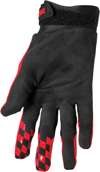 THOR Draft Gloves - Red/Black - Large 3330-6791