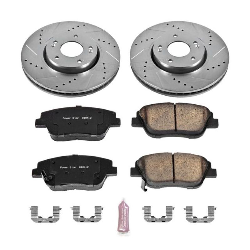 Power Stop 10-15 Hyundai Sonata Front Z23 Evolution Sport Brake Kit K5377