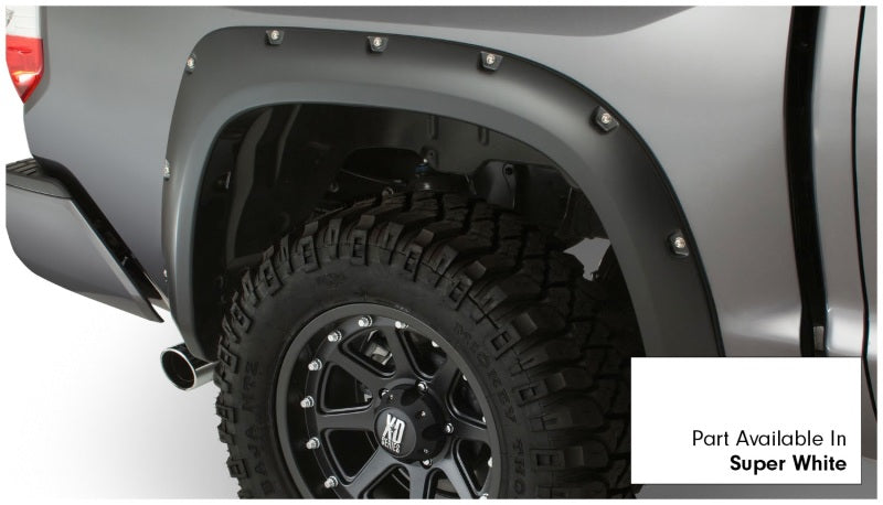 Bushwacker 16-18 Toyota Tundra Fleetside Pocket Style Flares 4pc 66.7/78.7/97.6in Bed - Super White 30918-13
