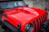 DV8 Offroad 18+ Jeep JL Heat Dispersion Hood - Primer Black HDMBJL-01