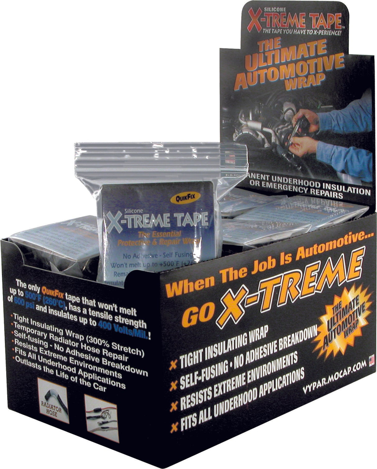 BLUHM X-Treme Tape Counter Top Display 18/Pk TPE-XZLB18
