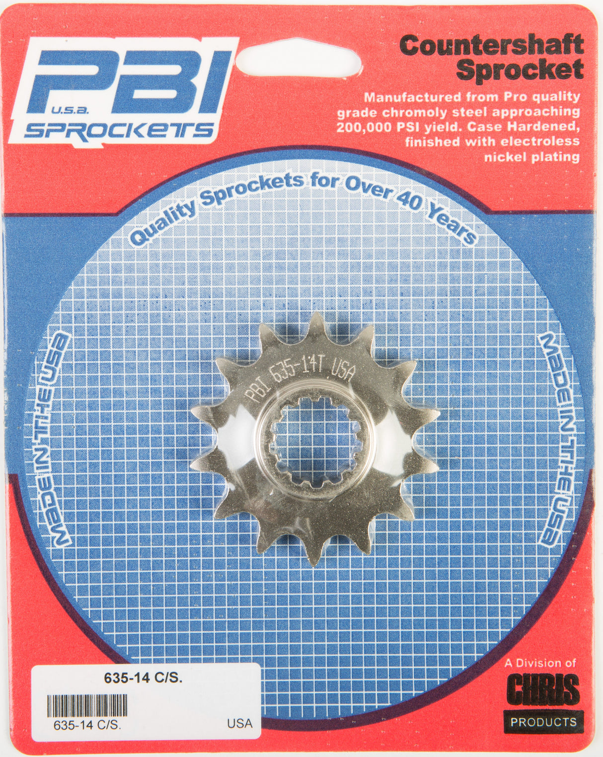 PBIFront Cs Sprocket Steel 14t-428 Kaw/Suz635-14