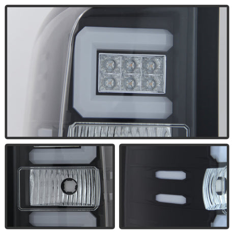Spyder Chevy 1500 14-16 Light Bar LED Tail Lights Blk ALT-YD-CS14-LBLED-BK 5079985