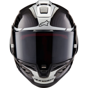 IN STOCK ALPINESTARS Supertech R10 Helmet - Element - Carbon/Silver/Black - XL 8200324-1368-XL
