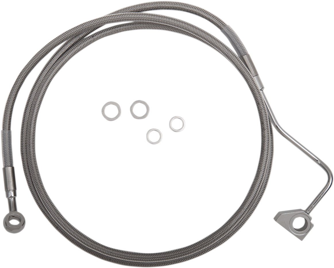 DRAG SPECIALTIES Brake Line - +6" - Stainless Steel - ABS 614220-6