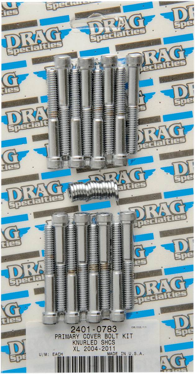 DRAG SPECIALTIES Knurled Primary Bolt Kit - XL MK685