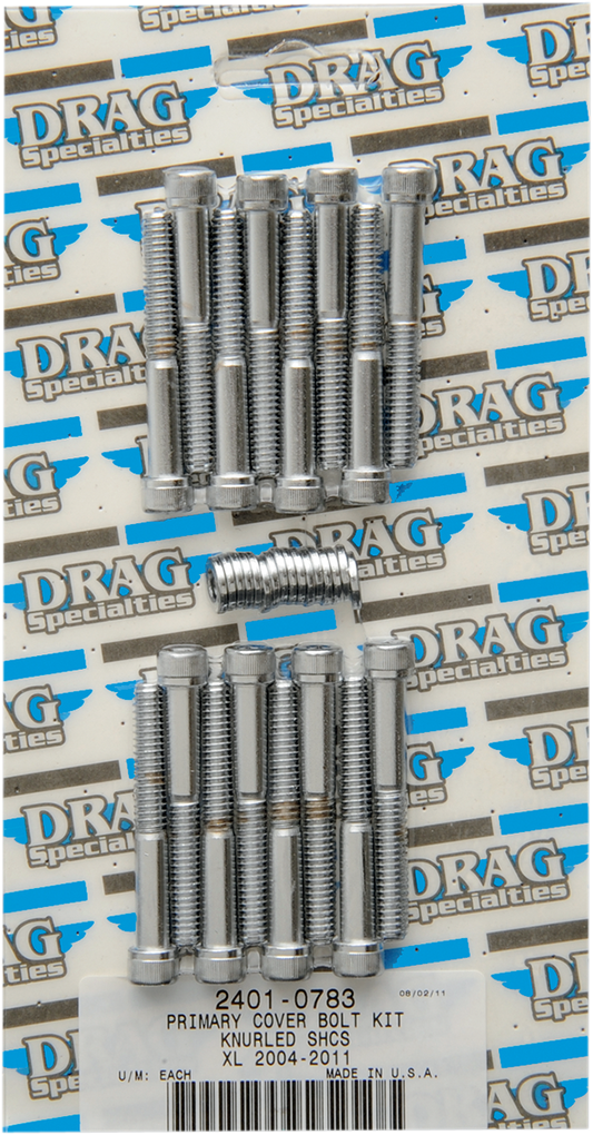 DRAG SPECIALTIES Knurled Primary Bolt Kit - XL MK685