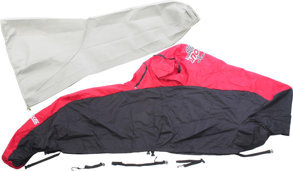 SNO-SKINZ Cover Pol Blk/Red 364-LT BLK/RED