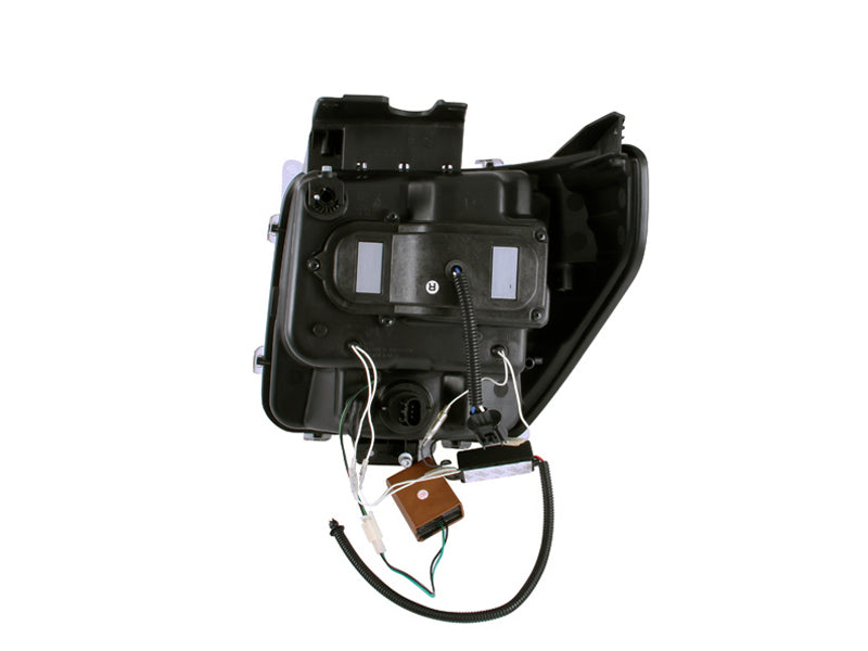 ANZO 2007-2012 Dodge Nitro Projector Headlights w/ Halo Black (CCFL) G2 111145