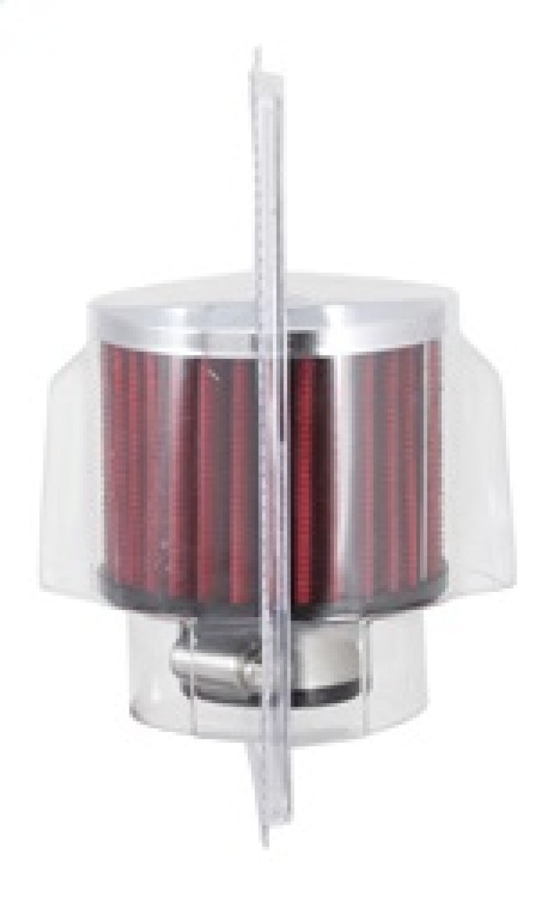 K&N 1.25in Flange ID x 3in OD x 2.5in H Rubber Base Crankcase Vent Filter 62-1390