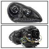 Spyder Porsche Cayenne 03-06 Projector Xenon/HID Model- DRL LED Blk PRO-YD-PCAY03-HID-DRL-BK 5080967