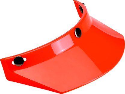 BILTWELL Moto 3-Snap Visor - Orange 2002-565