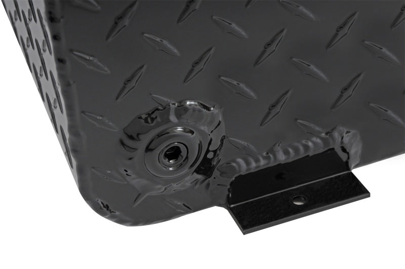 Deezee Universal Tanks - Long Rectangle Black-Tread Aluminum DZ 92556NB