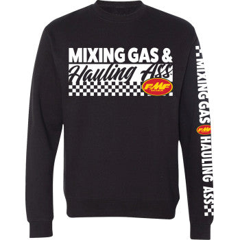 FMF Mixin Crew Fleece - Black - Medium FA25121901BLKMD