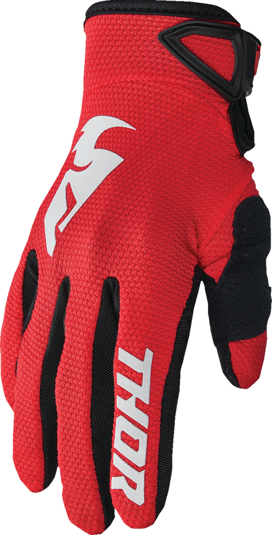 THOR Youth Sector Gloves - Red/White - 2XS 3332-1743