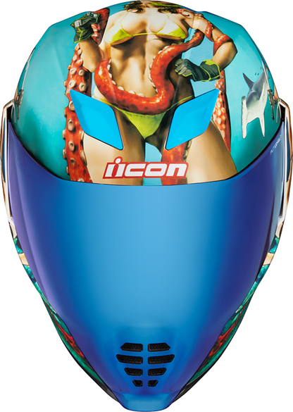 ICON Airflite™ Helmet - Pleasuredome4 - Blue - Medium 0101-15002