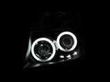 ANZO 2005-2008 Nissan Frontier Projector Headlights w/ Halo Black 111111