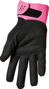 THOR Women's Spectrum Gloves - Fluo Pink/Black - Large 3331-0209