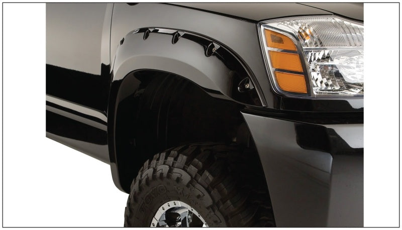 Bushwacker 04-15 Nissan Titan Pocket Style Flares 4pc 67.1/78.9/84/96in - Black 70908-02
