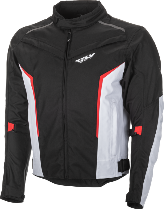 FLY RACING Launch Jacket Black/White/Red Lg 477-2122L