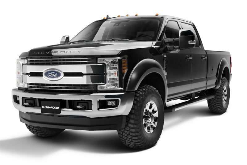 Bushwacker 17-18 Ford F-250 Super Duty Extend-A-Fender Style Flares 4pc - Black 20943-02