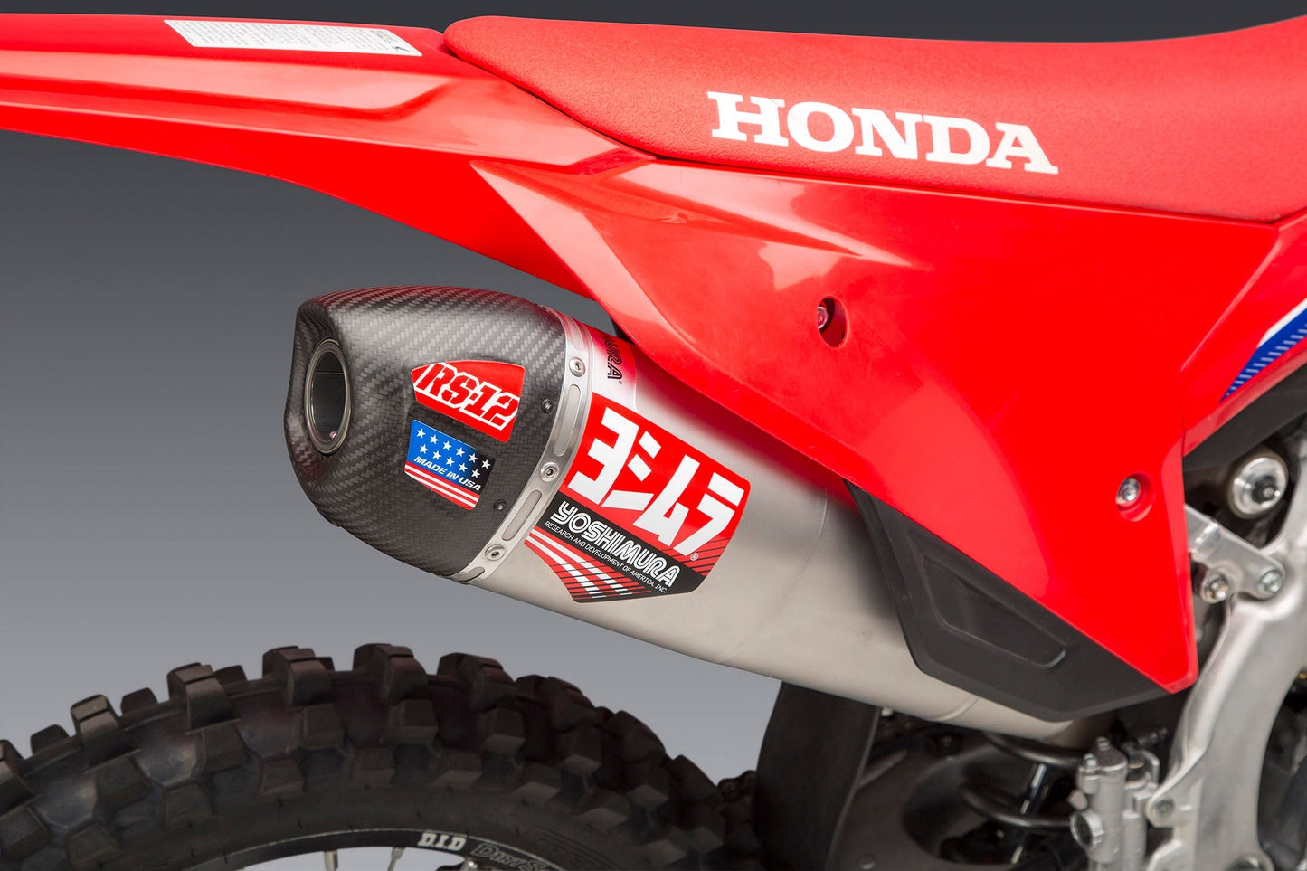 Yoshimura Rs-12 Stainless Slip-On Exhaust, Stainless Muffler Crf250r/Rx 22-24  228452s320