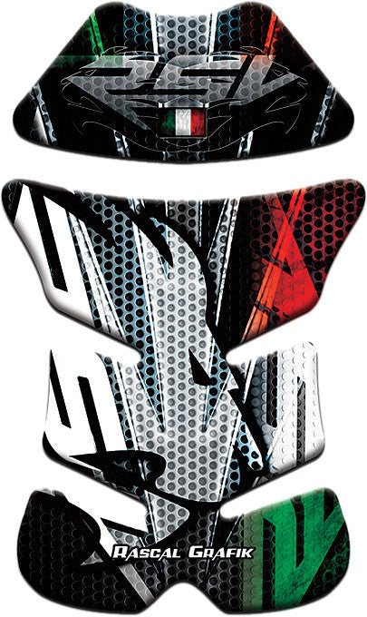 RASCAL GRAFIK Tank Pad Aprilia Red/White/Green RA39500